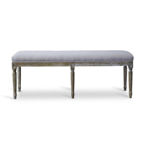 Baxton Studio Clairette Wood Traditional French Bench - Living Room Furniture