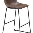 Zuo Smart Barstool (Set of 2) Vintage Espresso