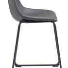 Zuo Smart Counter Stool (Set of 2) Charcoal