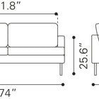 Zuo Decade Sofa Brown
