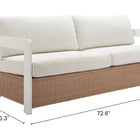 Zuo Gelo Sofa White & Brown