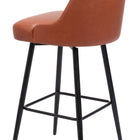 Zuo Keppel Swivel Barstool Brown