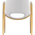 Zuo Desi Dining Chair (Set of 2) White & Gold