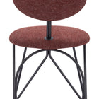 Zuo Novi Dining Chair (Set of 2) Maroon Brown