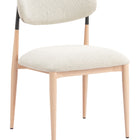 Zuo Equinox Armless Dining Chair (Set of 2) Oyster Gray & Natural