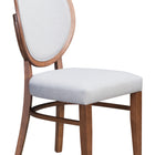 Zuo Regents Dining Chair (Set of 2) Walnut & Light Gray