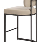 Zuo Velar Counter Stool (Set of 2) Beige & Gray