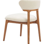 Zuo Cedar Dining Chair (Set of 2) White & Walnut