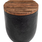 Zuo Duskan Storage Side Table Natural & Black
