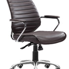 Zuo Enterprise Low Back Office Chair Espresso