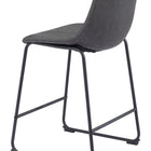 Zuo Smart Counter Stool (Set of 2) Charcoal