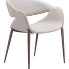 Zuo Limay Dining Chair (Set of 2) Beige & Walnut