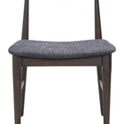 Zuo Tuzka Dining Chair (Set of 2) Gray & Espresso