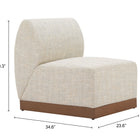 Zuo Christy Armless Chair Beige