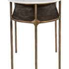 Zuo Bild Console Table White & Brass