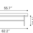 Zuo Ploce Bench Brown