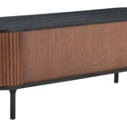 Zuo Koriana Entertainment Stand Black & Walnut