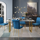 Zuo Atlas Dining Table White & Gold