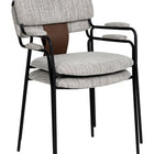 Zuo Couva Dining Chair (Set of 2) Gray Tweed