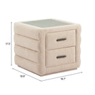 Zuo Soffice Nightstand Beige