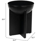 Zuo Tume Side Table Black