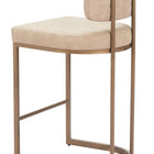 Zuo Velar Counter Stool (Set of 2) Beige
