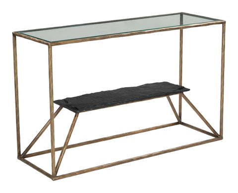 Zuo Ranol Console Table Brass