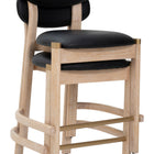 Zuo Rilou Counter Stool (Set of 2) Black & Natural