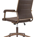 Zuo Auction Office Chair Espresso