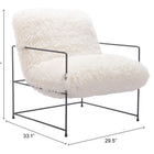 Zuo Pelut Accent Chair White