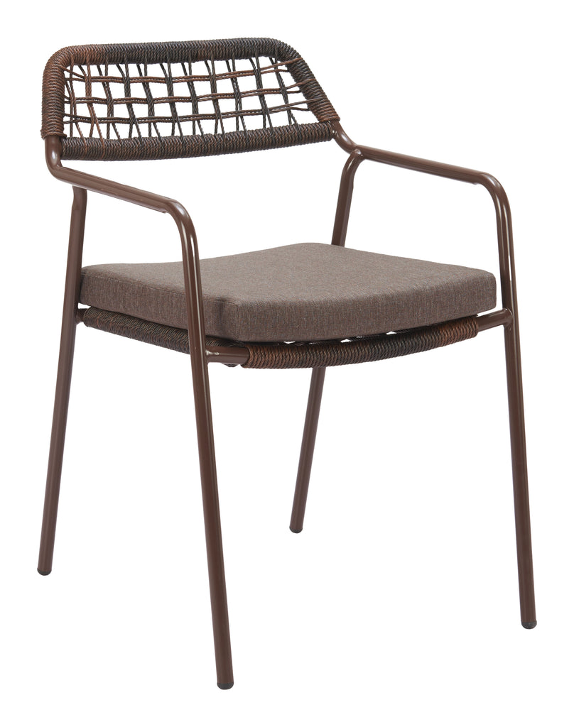 Zuo Rio Dining Chair (Set of 2) Brown