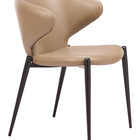 Zuo Lino Dining Chair (Set of 2) Taupe