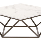 Zuo Tintern Coffee Table White & Antique Bronze