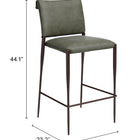 Zuo Freesia Barstool (Set of 2) Olive Green