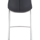 Zuo Magnus Barstool (Set of 2) Black & Silver