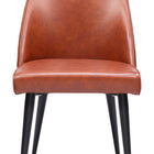 Zuo Silloth Armless Dining Chair (Set of 2) Brown