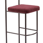 Zuo Livorno Barstool (Set of 2) Red & Bronze