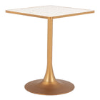 Zuo Spot Bistro Table Beige & Gold