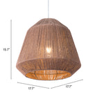 Zuo Impala Ceiling Lamp Brown