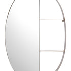 Zuo Latitude Oval Shelf Mirror Antique Bronze