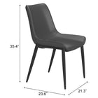 Zuo Magnus Dining Chair (Set of 2) Black