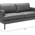 Zuo Decade Sofa Vintage Gray