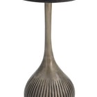 Zuo Ionis Accent Table Black & Antique Silver