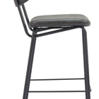 Zuo Charon Counter Stool (Set of 2) Vintage Black