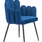 Zuo Noosa Dining Chair (Set of 2) Navy Blue