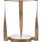 Zuo Orion Accent Table White & Brass