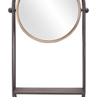 Zuo Saroni Mirror Shelf Antique Gray