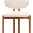 Zuo Rosetta Dining Chair (Set of 2) Beige & Walnut