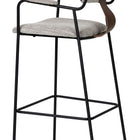 Zuo Couva Barstool (Set of 2) Gray Tweed