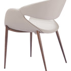 Zuo Limay Dining Chair (Set of 2) Beige & Walnut
